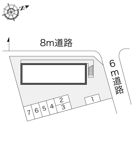 ★手数料０円★名古屋市西区中小田井５丁目　月極駐車場（LP）